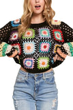 ADORA Lightweight Multi Color Crochet Top - Trendsi