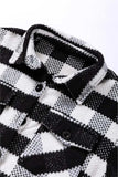 Plaid Button Up Long Sleeve Jacket - Trendsi - Flyclothing LLC