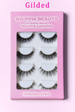 SO PINK BEAUTY Faux Mink Eyelashes Variety Pack 5 Pairs - Trendsi