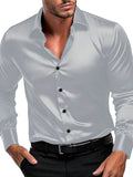 Men's Button Down Long Sleeve Shirt - Trendsi
