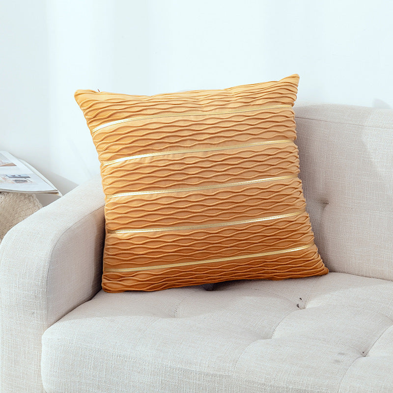 Simple Luxury Striped Velvet Pillow Cover Pillow Cushion Cover Pillow Case Covers for Sofa Flannel Velvet Sofa Cushion Cover - My Store - Flyclothing LLC