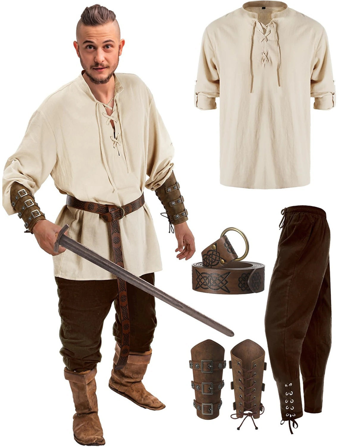 Halloween Men's Renaissance Costume - My Store - Flyclothing LLC