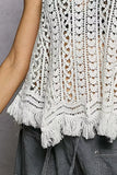 POL Crochet Fringe Hem Tank Top - Trendsi - Flyclothing LLC