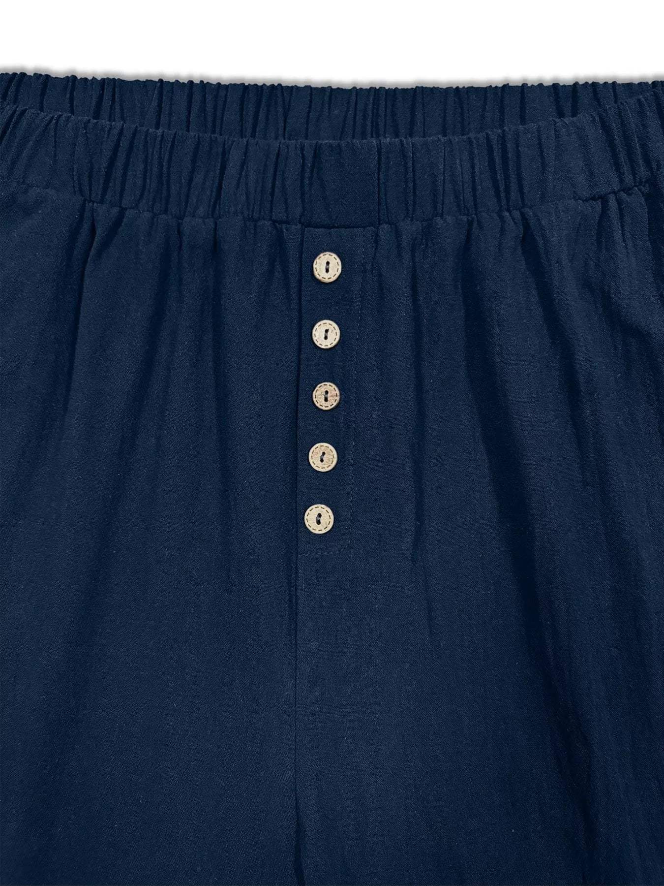 Plus Size Elastic Waist Casual Shorts - Trendsi - Flyclothing LLC