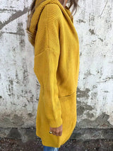 Full Size Button-Down Hooded Cardigan Plus Size - Trendsi - Flyclothing LLC