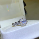 3 Carat Moissanite 925 Sterling Silver Ring - Trendsi