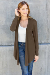 Basic Bae Full Size Open Front Long Sleeve Cardigan - ShopBasicbae - Flyclothing LLC