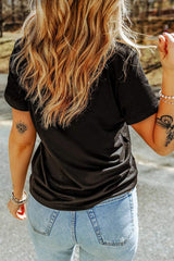 Full Size Ghost Round Neck Short Sleeve T-Shirt - Trendsi - Flyclothing LLC