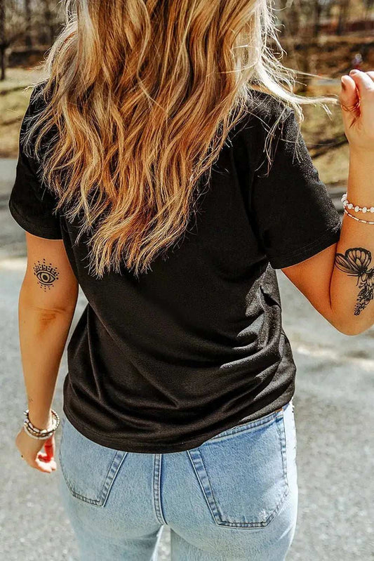 Full Size Ghost Round Neck Short Sleeve T-Shirt - Trendsi - Flyclothing LLC
