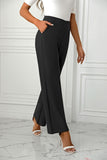 High Waist Straight Leg Pants - Trendsi