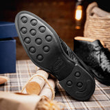 43-594-BLK MARCO Ostrich Quill Chukka Boot, Black - Zelli Italia - Flyclothing LLC