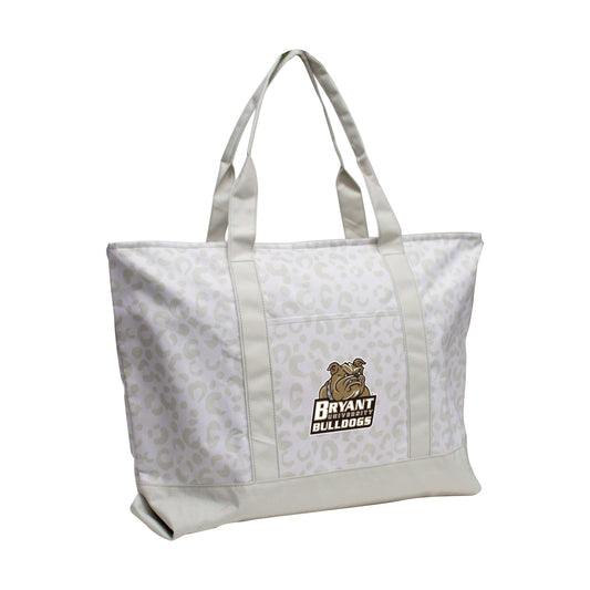 Bryant University Leopard Pattern Tote - Logo Brands - Flyclothing LLC