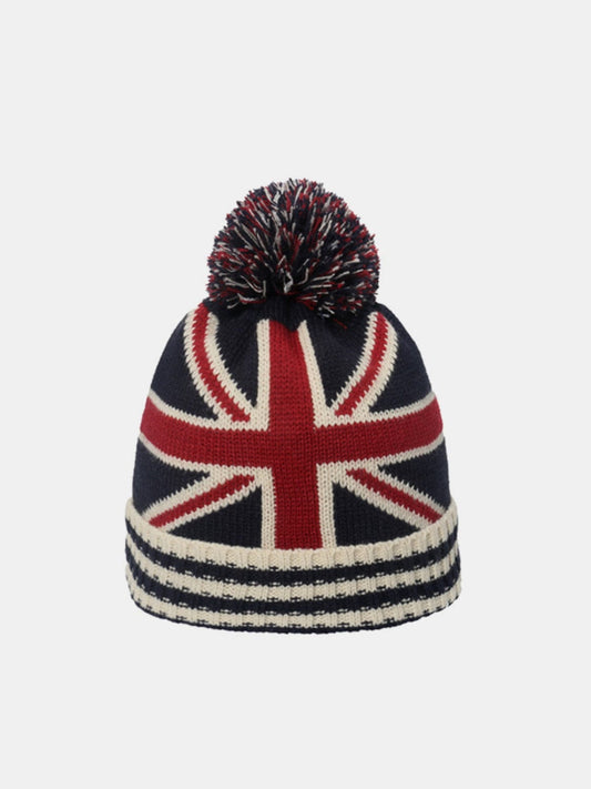 Roll Rim US Flag Knit Hat - Trendsi