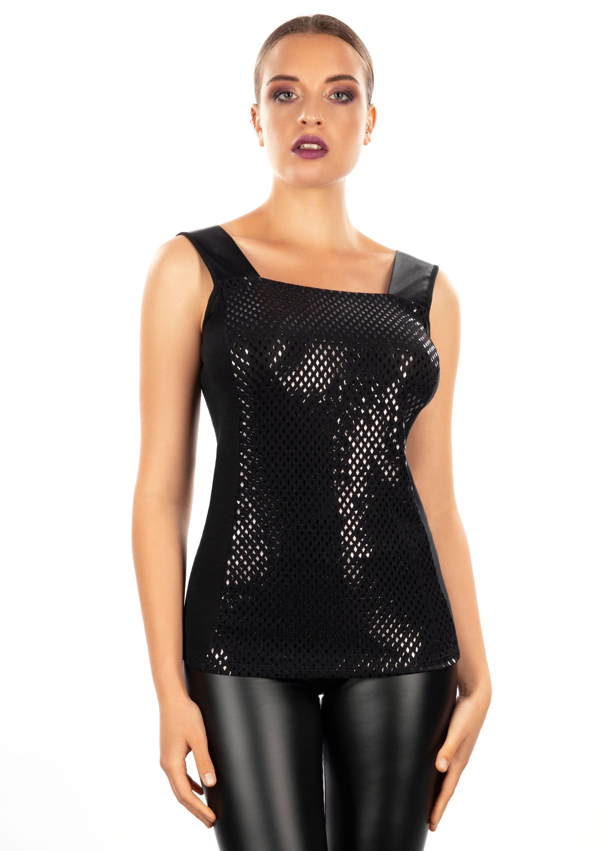 EGI Exclusive Merino Wool Blend Lurex Sleeveless Top. Proudly Made in Italy. - tittimitti - Flyclothing LLC