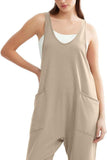 Lovelet V-Neck Wide Strap Overalls - Trendsi - Flyclothing LLC