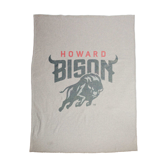 Howard University Oversized Logo Sublimated Sweatshirt Blanket - Logo Brands - Flyclothing LLC