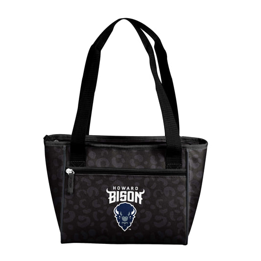 Howard University Leopard Print 16 Can Cooler Tote - Logo Brands - Flyclothing LLC
