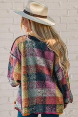 Double Take Full Size Exposed Seam Button Up Shacket - Trendsi - Flyclothing LLC