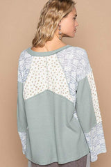 POL Lace Floral Round Neck Knit Top - Trendsi - Flyclothing LLC