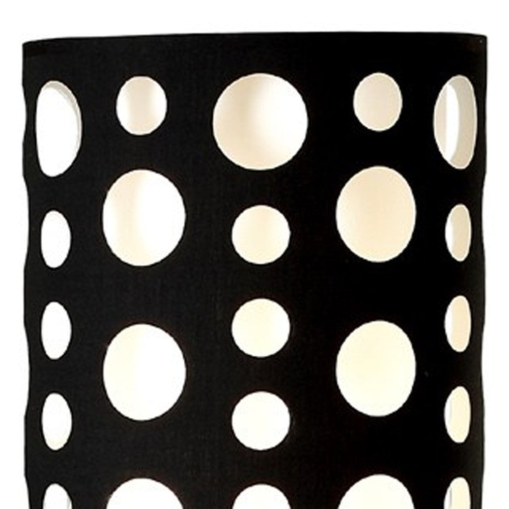 66" Steel Novelty Floor Lamp With Black And White Drum Shade - Homeroots - Flyclothing LLC