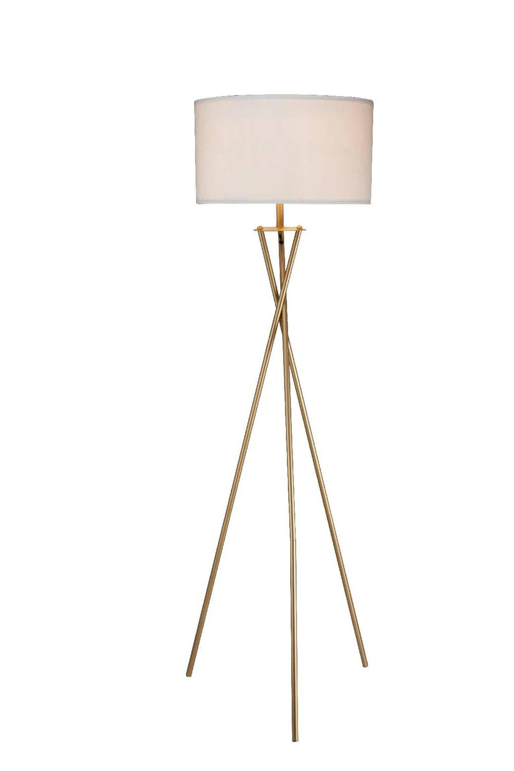 Minimalist Gold Metal Floor Lamp - Homeroots - Flyclothing LLC