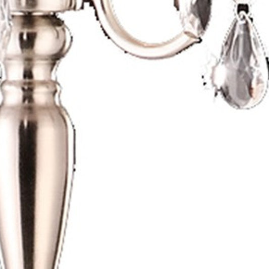 62" White Three Light Candelabra Floor Lamp With White Drum Shade - Homeroots