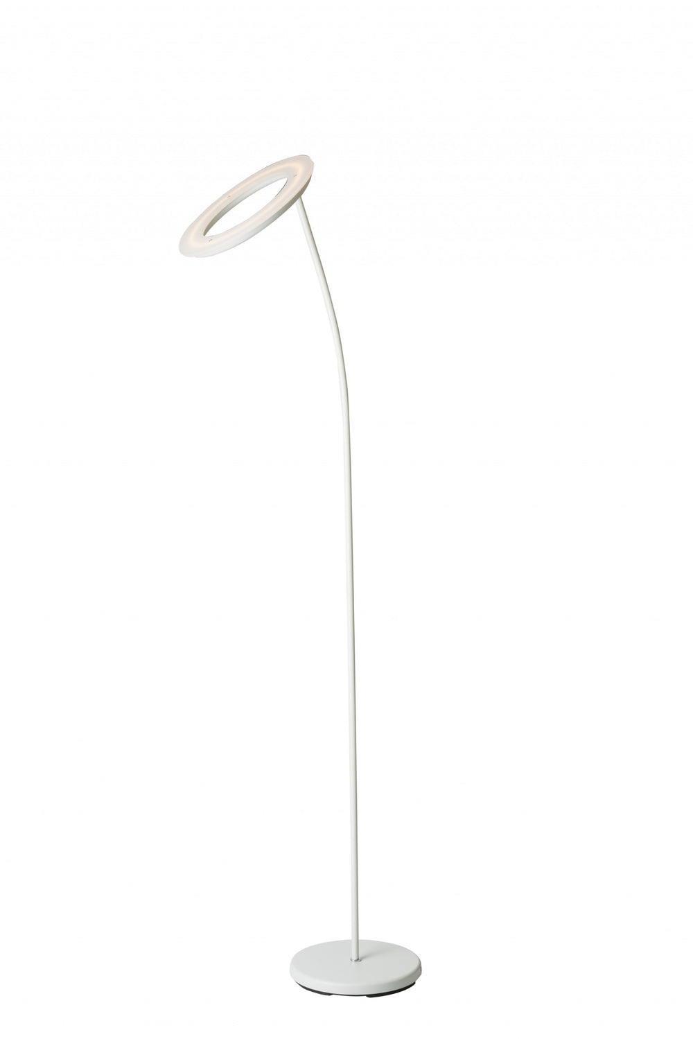 73" White LED Torchiere Floor Lamp - Homeroots - Flyclothing LLC