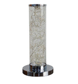 13" Silver Metal Column LED Table Lamp - Homeroots - Flyclothing LLC