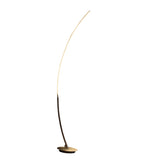 62" Silver And Soft White Arc LED Floor Lamp - Homeroots