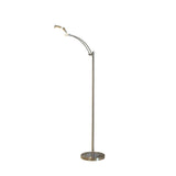 54" Nickel Adjustable LED Task Floor Lamp - Homeroots - Flyclothing LLC