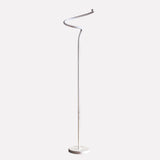 51" White LED Novelty Curvy Spiral Floor Lamp - Homeroots