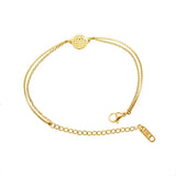 18K Gold-Plated Double Layered Bracelet - Trendsi - Flyclothing LLC