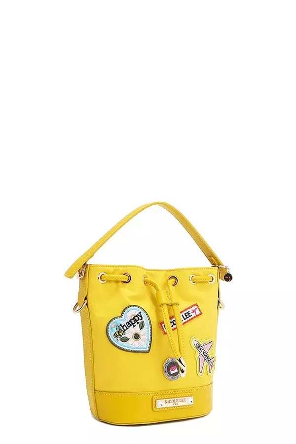 Nicole Lee USA Color Patch Bucket Bag - Trendsi - Flyclothing LLC