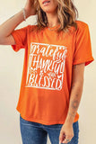 Letter Graphic Round Neck Short Sleeve T-Shirt - Trendsi - Flyclothing LLC