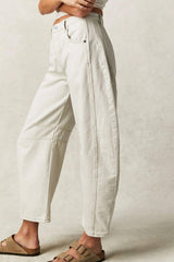 Wide Leg Jeans with Pockets - Trendsi - Flyclothing LLC