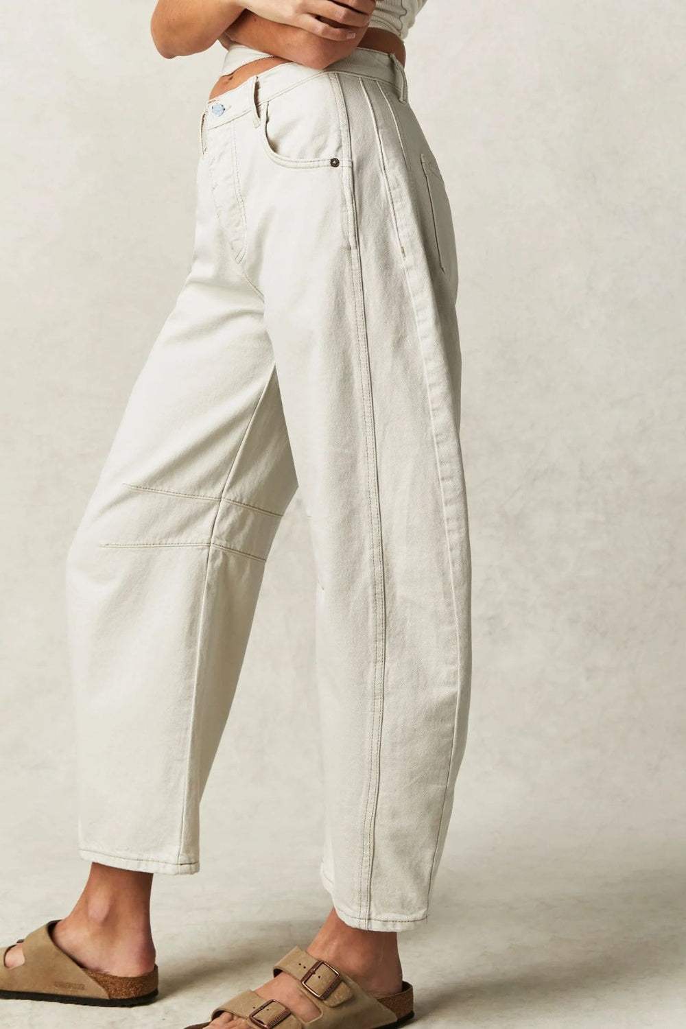 Wide Leg Jeans with Pockets - Trendsi - Flyclothing LLC