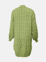 Open Front Long Sleeve Cardigan - Trendsi - Flyclothing LLC
