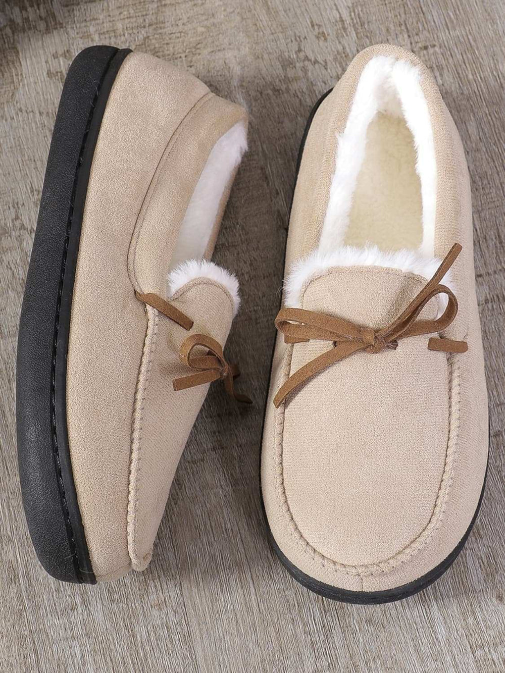 Bow Round Toe Flat Slip-Ons - Trendsi - Flyclothing LLC