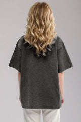 Basic Bae Round Neck Half Sleeve T-Shirt - ShopBasicbae - Flyclothing LLC