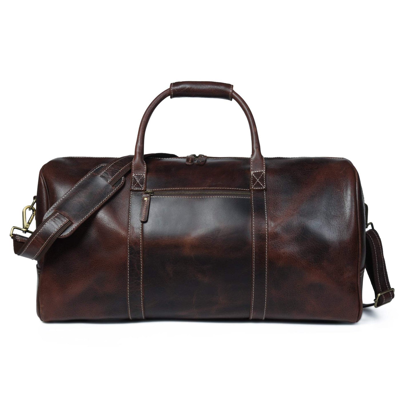 The Buffalo Traveller- Walnut - Classy Leather Bags - Flyclothing LLC