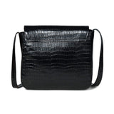 Diva Black Croco Sling Bag - Classy Leather Bags - Flyclothing LLC