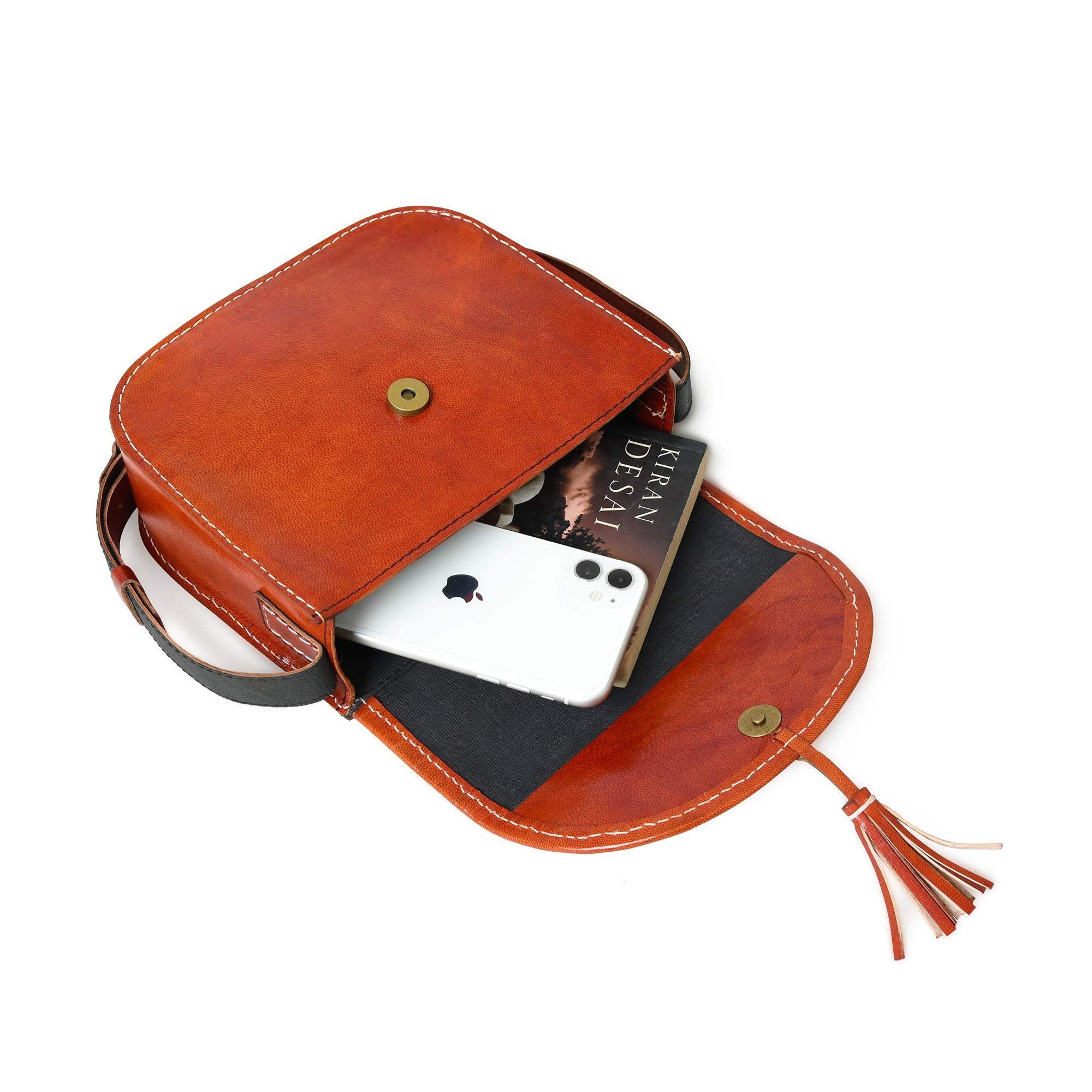 Astounding Ajrakh Ethnic Satchel - Classy Leather Bags - Flyclothing LLC