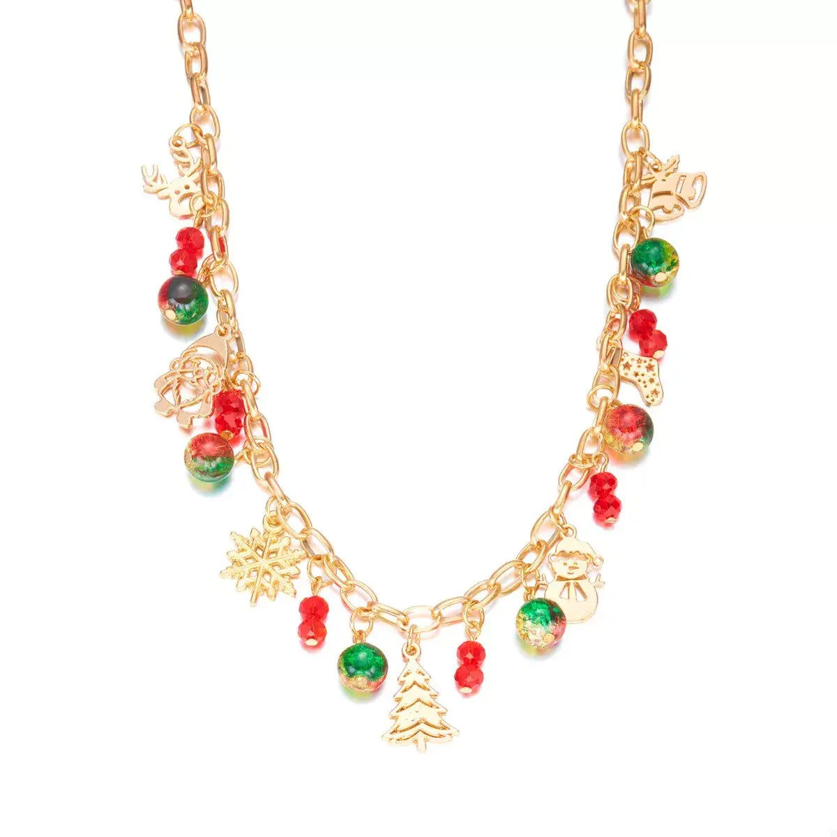 Christmas Themed Charm Necklace - Trendsi - Flyclothing LLC