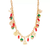 Christmas Themed Charm Necklace - Trendsi - Flyclothing LLC
