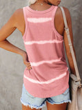 Full Size Tie-Dye Round Neck Tank - Trendsi - Flyclothing LLC