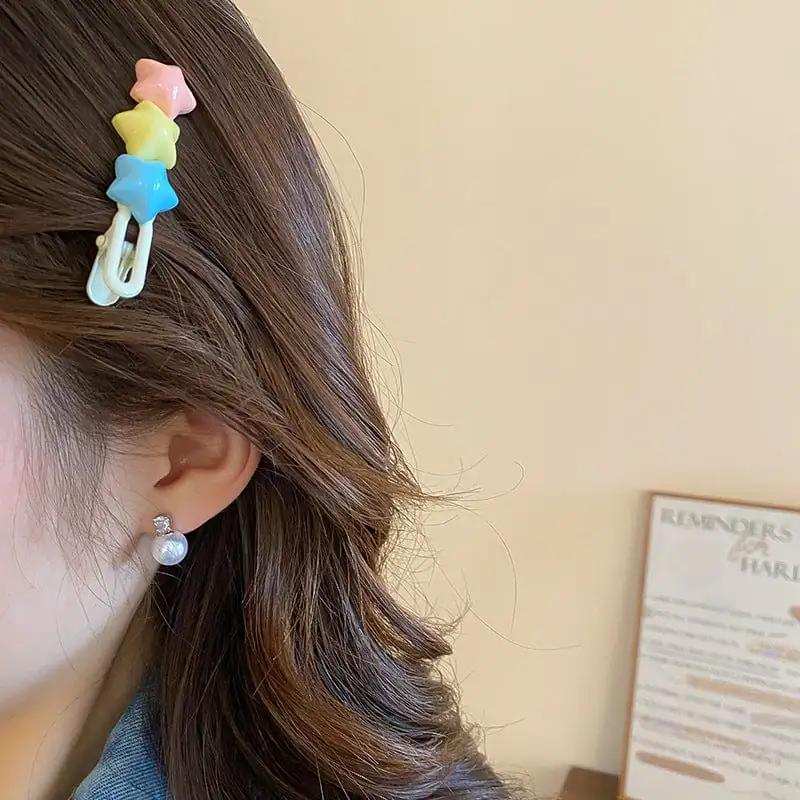 4 Piece Star Acrylic Hair Pin - Trendsi - Flyclothing LLC
