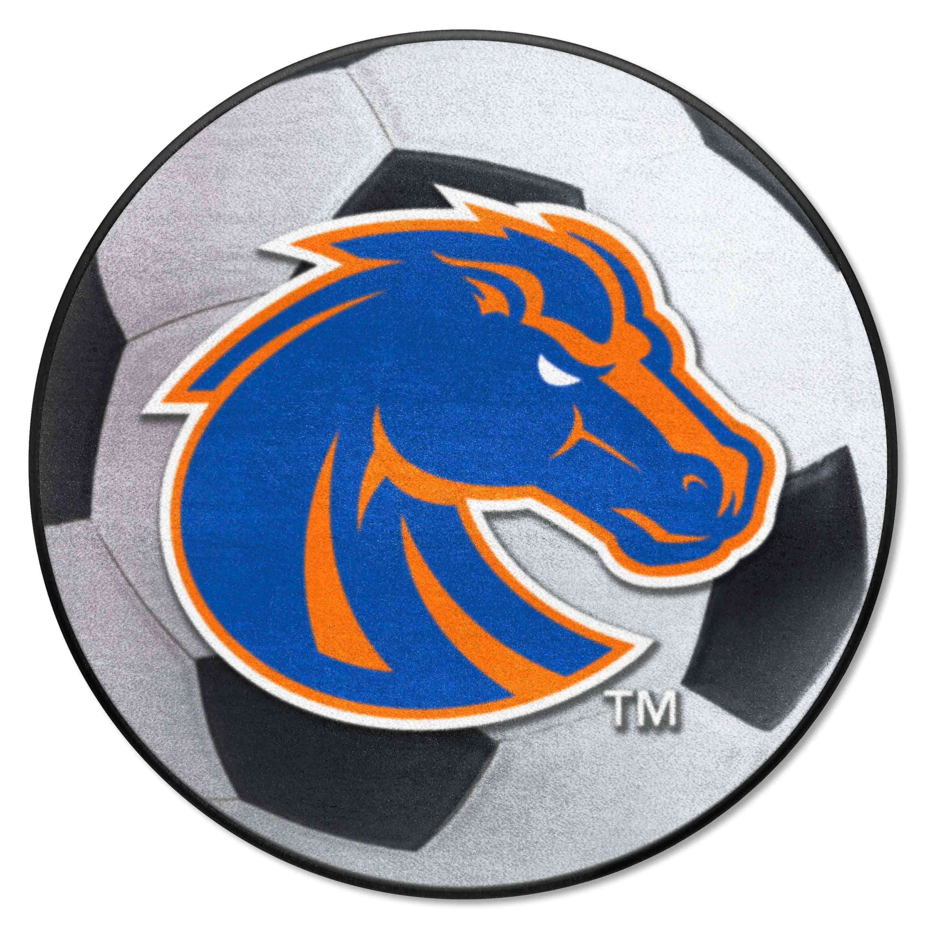 Boise State Broncos Soccer Ball Rug - 27in. Diameter - Boise State