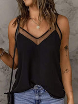 Full Size V-Neck Spaghetti Strap Cami - Trendsi - Flyclothing LLC