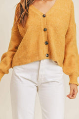 MABLE Long Sleeve Button Down Sweater Cardigan - Trendsi - Flyclothing LLC