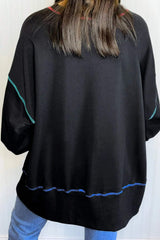 Pumpkin & Flower Graphic Long Sleeve Sweatshirt - Trendsi - Flyclothing LLC